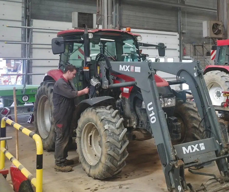 Photo de l'alternant Quentin Levrat de la Case IH Academy