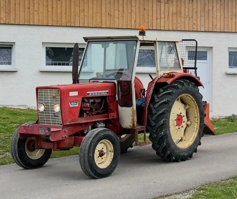 État du tracteur 624 IH lors de son achat