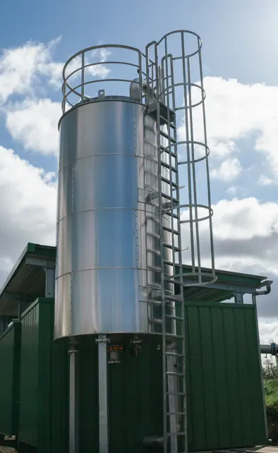 Photo d'un silo de la ferme Moulin de Kerollet